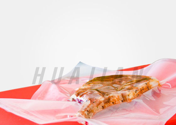 Nhựa thực phẩm 0.16mm Dấu chân không Túi thực phẩm cho thịt xúc xích Ham